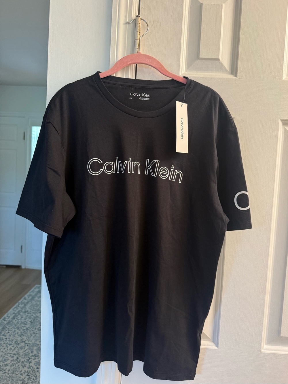 Calvin Klein Black Logo Short Sleeve Tee